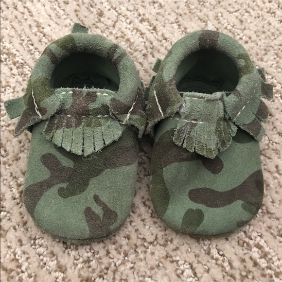 freshly picked camo moccasins